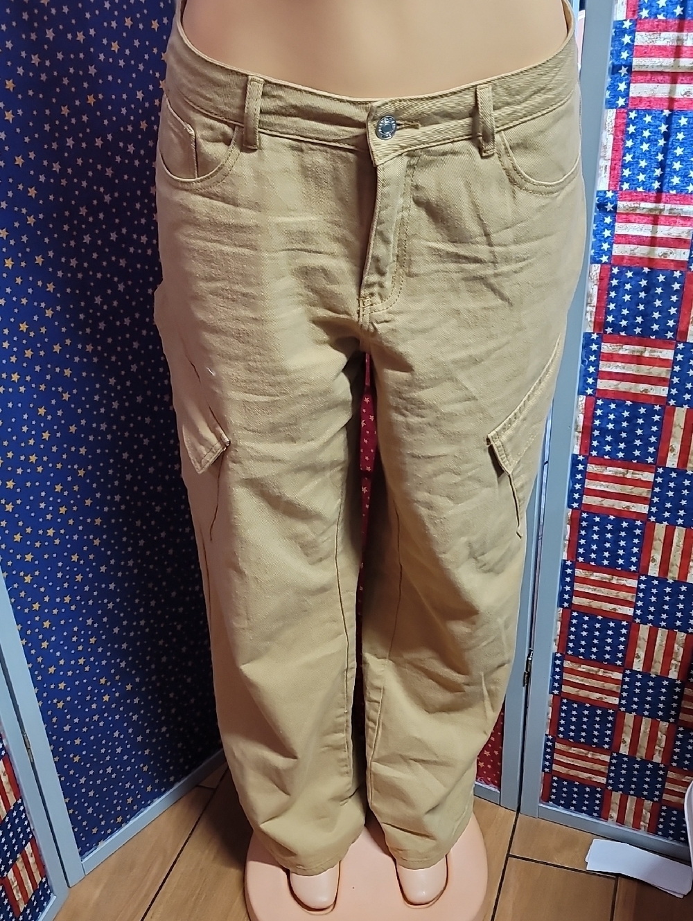 Men's Tan Cargo Pants - Casual Workwear